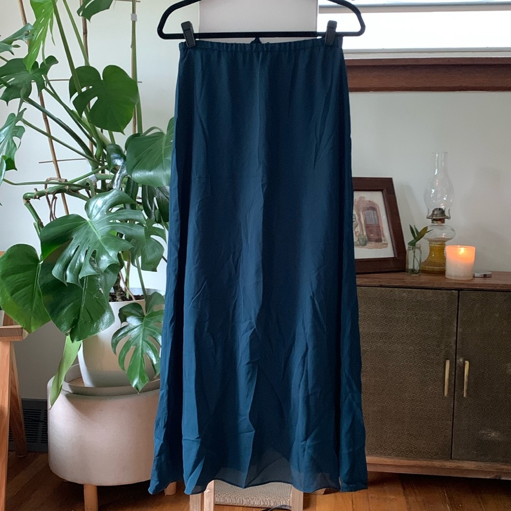 Sapphire Blue Maxi Skirt